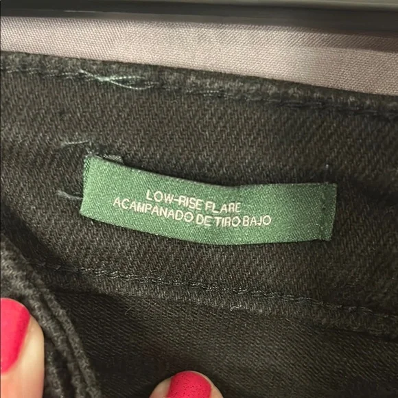 Wild Fable Black Flare Wide Leg Jeans - Picture 3 of 6